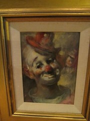 Magnificent Signed Julian Ritter Original Clown Oil Painting