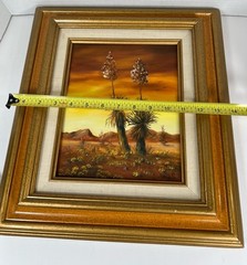 Anita Mantooth Original Oil Painting Southwest Desert Landscape Yucca 14×16