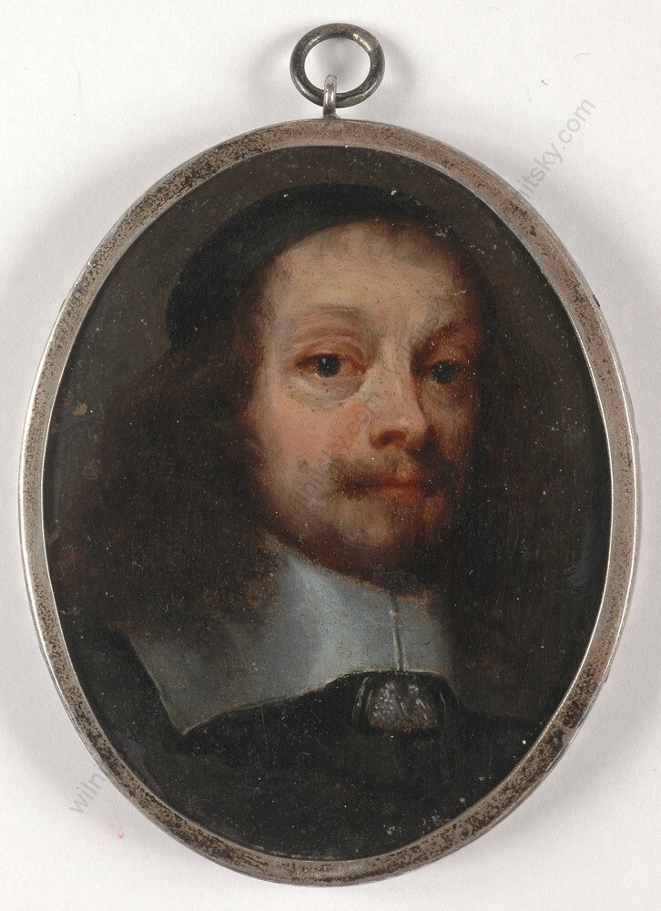 Attr. to Franciczek Smiadecki (fl.1660/70) „Portrait of an abbot“ oil/copper (m)