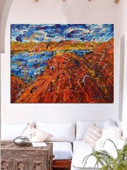 Mark Little original￼￼, Painting 81” X 62” Extra Large,Abstract,Modern, Pop XL