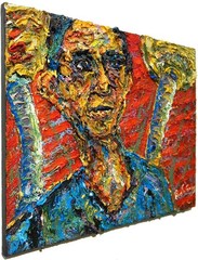 24×18″ MODERN ORIGINAL OIL█PAINTING█VINTAGE IMPRESSIONIST█ART SIGNED ABSTRACT A