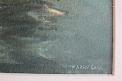 Harry Lawrence Gage American impressionist painting circa 1950-1960
