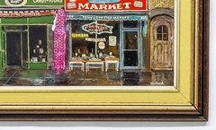 Herbert Weintraub (American, 1934-2019) Tony & Son Market, Oil on Board Painting