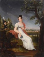 „Genre portrait of the married couple Le Roy de La Tournelle“, 1815/16