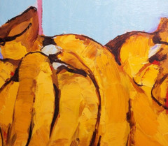 American Watercolor Painting of Bananas on board Signed B. Bendinck 2012 on back