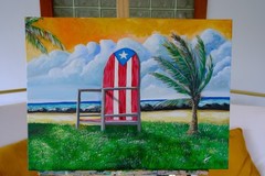Puerto Rico chair painting by One Kaas