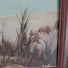 Vintage ESTELLE STAIR Painting ROCKPORT, TEXAS Estelle Stair Gallery Signed