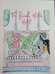 CALIFORNIA VOGUE The Beverly Hills Hotel 2017 Print Los Angeles poodle K C Jones