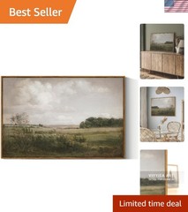 Vintage Landscape Large Framed Wall Art, Nature Wilderness Scenery Paintings …