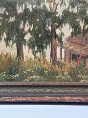 ANTIQUE EARLY CALIFORNIA PAINTING LANDSCAPE IMPRESSIONIST SAIGNED NAUERT 1910’S