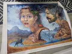 Oil On Canvas Williams Gonzalez 135×100 Cm Cuban Art „Cdo Me Encuentro Contigo“