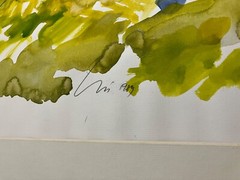 „Rapeseed Field, Italy“, Heinrich G. Noé, 1989, Watercolor, 50×46 cm