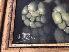 (3) Framed Still Life Oil Paintings, signed J. Ros- Fruits and Vegetables 6”x8”