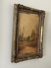 W RICHARDS AKA FRANCIS JAMIESON ANTIQUE BRITISH LANDSCAPE OIL PAINTING OLD 19TH