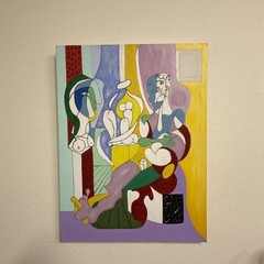 1931 Cubist Figurative Masterpiece „The Sculptor“ by Pablo Picasso Render