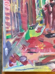 BIG DADDY’S New Orleans French Quarter Original Painting by David Baum–24″X24″