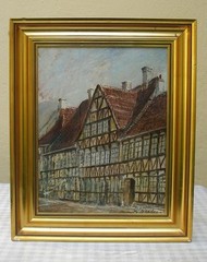 Frands Frandsen (1885) Renaissance Half-Timbered Buildings, Randers, Denmark