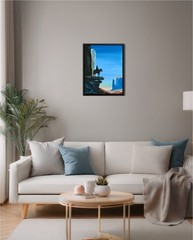 11×14 Atherton Original Western Cowboy Cliff Painting Monument Valley Art