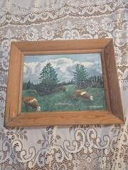 Switzerland Cows in A Meadow R. M. Rehbein 9″ x 12″