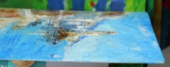 Mykonos Seascape 10×12″ Oil Painting Greece | Mediterranean Coastal Wall Decor