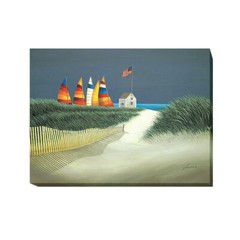 Summer Rentals by Lowell Herrero Gallery-Wrapped Canvas Giclee, (18 in x 24 in)