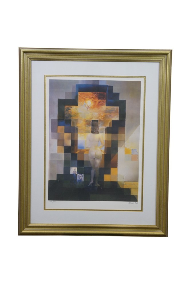 Salvador Dali Abraham Lincoln in Dalivision Optical Illusion Lithograph 32″