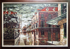 Original J. Kadanec French Quarter Oil Painting Signed 36×24″ NOLA New Orleans