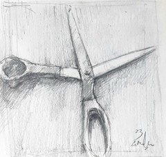 GERRY MILLER – Original Drawing „Still Life“ Graphite Pencil on paper.11x14cm