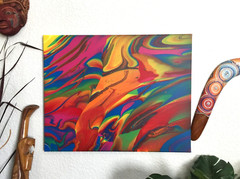 Abstract Canvas Painting Painted & Signed by Artist! „Freedom of Choice“ 16×20