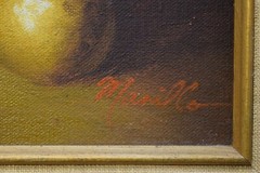 Framed Oil Painting „Still Life“ Signed: Marillo 17 1/2″ x 15 3/4″ (CU#874)