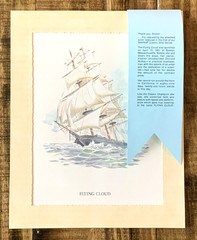 Flying Cloud Boston Massachusetts Lithograph Marax Classic Ship Series