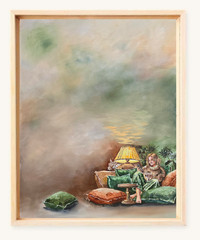 Cosy Cushion Oil Painting 50×70 cm Painting on Canvas with Frame