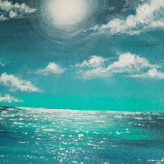 Original Acrylic Seascape Painting Signed by Wall Artist…