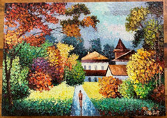 Antanenka „Welcome Home“ Hand Signed Original Painting Canvas COA