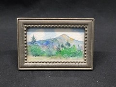 Minature Watercolors New Hampshire Albany Madison Mt. Chocorua Boulder Loop 4691
