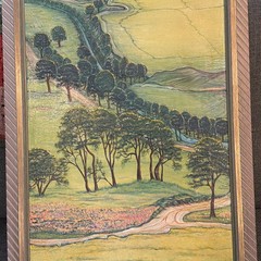 Original Clarence A Carter Oil Painting Corgarff Castle Scotland Framed