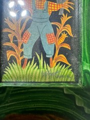 Small Claudia & Perry Hopf „An Angel“ Folk Art Scherenschnitte – Signed/Framed