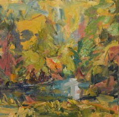 Art Orig. Signed Oil Painting by RM Mortensen „The Forgotten Ones“ Abstract