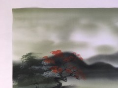 Asian Style Paintings Lotus Flowers & River Scene Boat Village No Frame Set 2