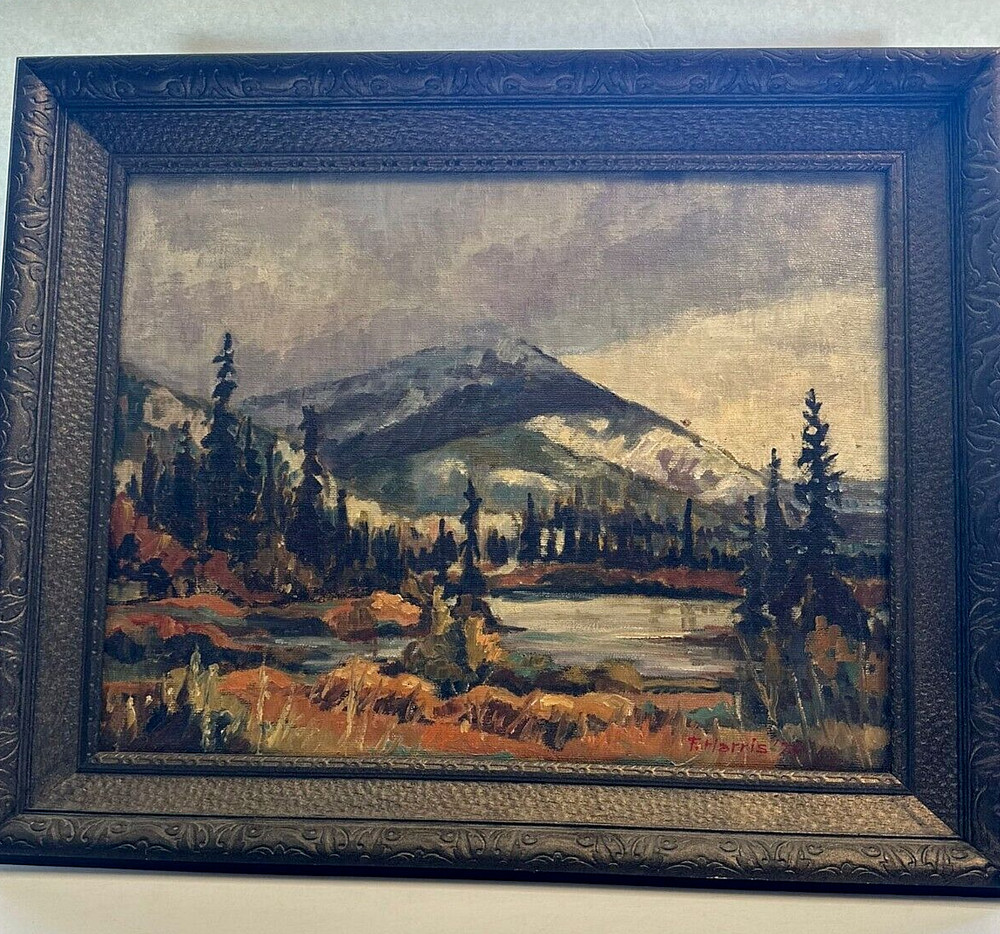 Frances Harris ( 1913- 2017 ) Signed original oil painting 1975.