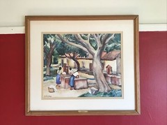 Original Signed Carolyn Bradley Watercolor Painting (Local Pickup Only)