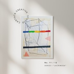 Original Minimalist Collage Artwork – Small Wall Art – Abstract Art Mixed Media