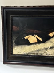 Painting Women Women Pretty Female Model Famous Fabio Calvetti Italian Listed