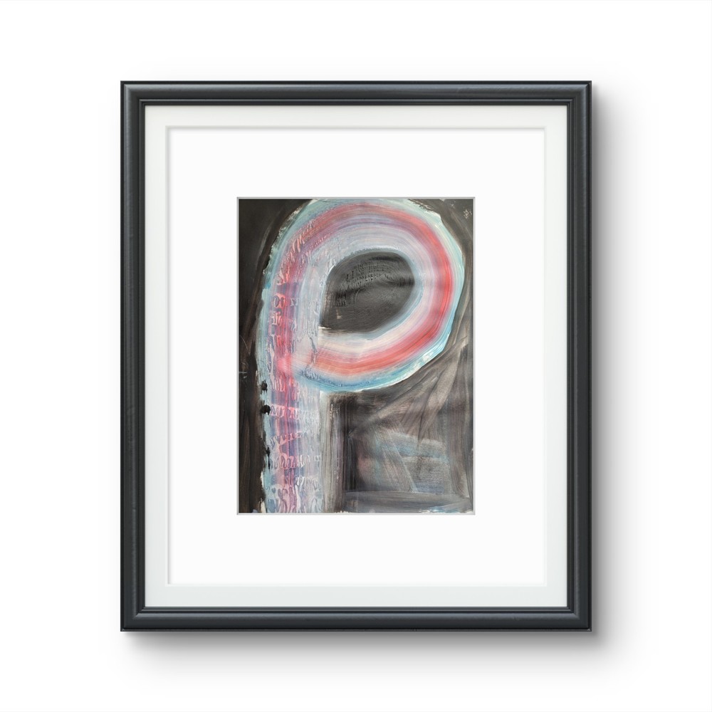 „P“ Classroom Graffiti Abstract Pop Art Paper Painting Modern Design