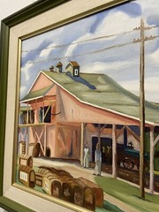 Nannette Doskocil Oil Canvas Ella Mewhinney Copy Painting Art Texas Cotton Farm