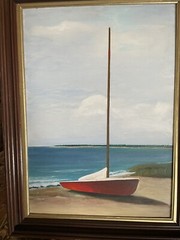 TOREN – Martha’s Vineyard Original oil painting on masonite board framed.