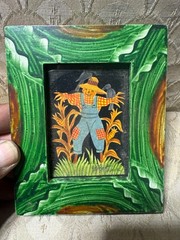 Small Claudia & Perry Hopf „An Angel“ Folk Art Scherenschnitte – Signed/Framed