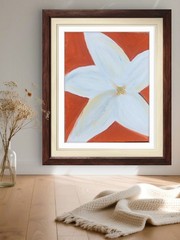 Star Jasmine: Contemporary Expressionist Original AcrylicPainting 11×14 Canvas