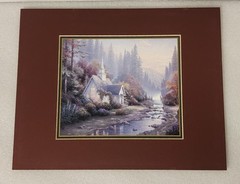 Thomas Kinkade „The Forest Chapel“ 2000 Lithorgraph 13″x10″ Lightpost Publishing