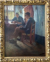 Unidentified Artist (XIX-XX Century) „Interior Genre Scene“
